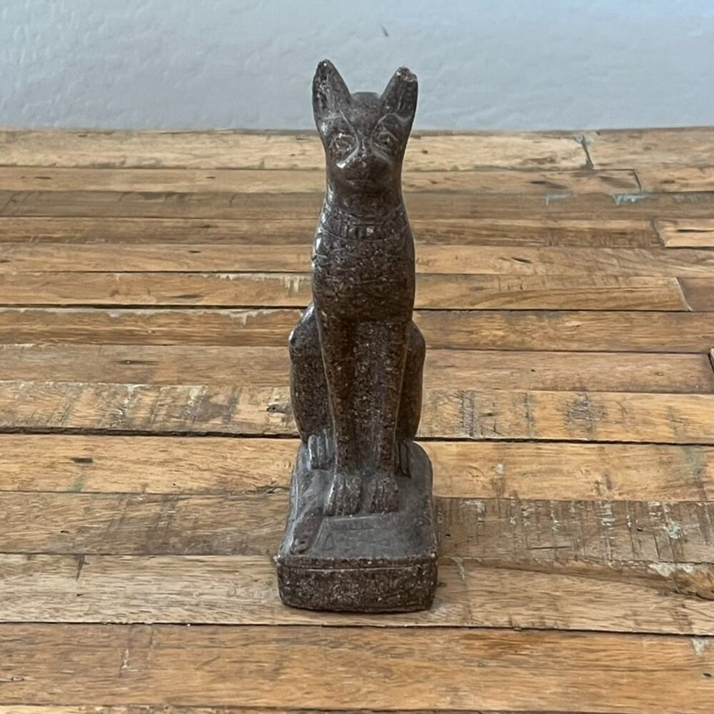 Egypt Cat Goddess Bastet Figurine 7.5" Tall Ancient Style Replica